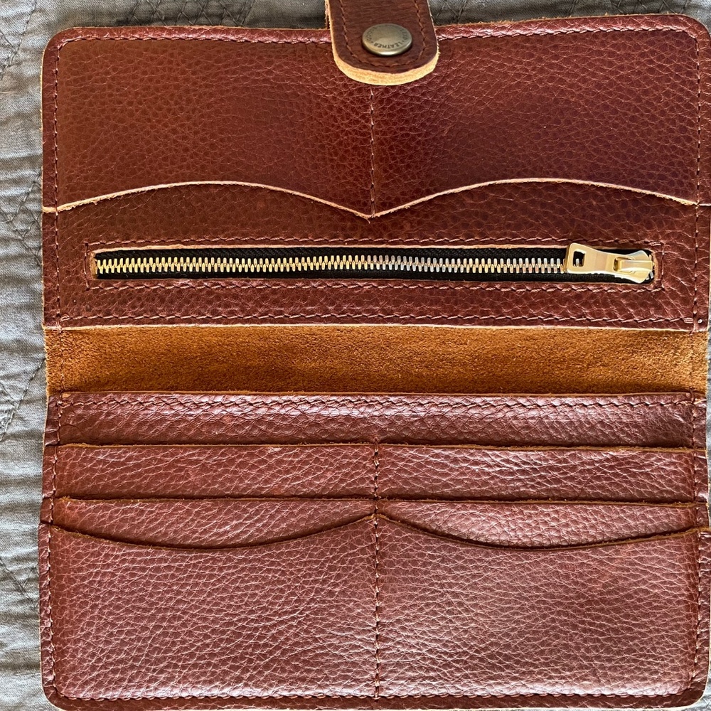 Portland Leather Goods Wallet, Nutmeg, Excellent Condition!